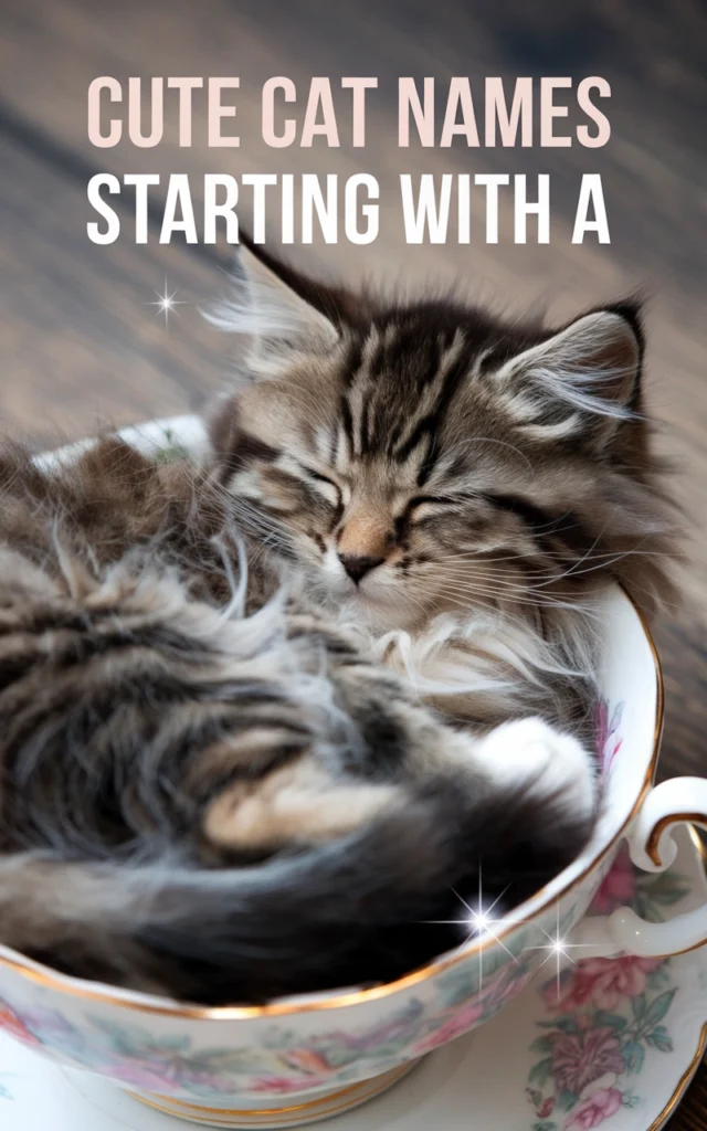 CUTE CAT NAMES STARTING WITH A
