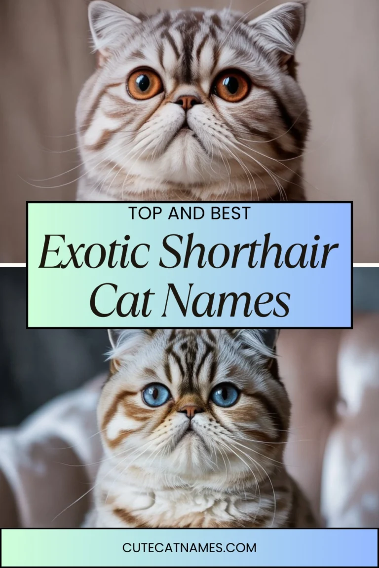 Exotic Shorthair Cat Names