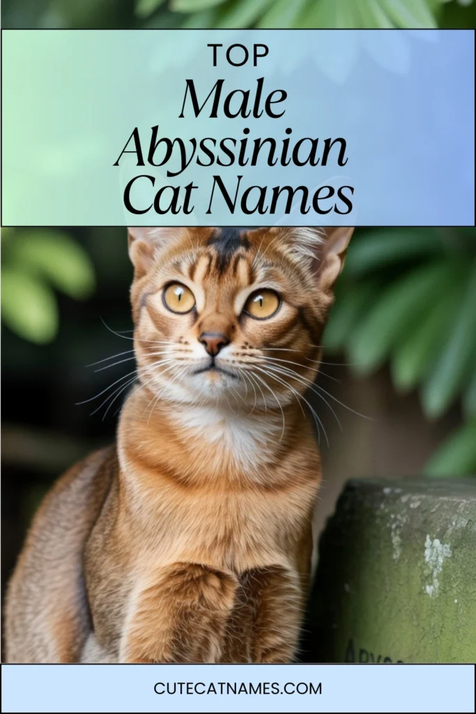 Male Abyssinian Cat Names