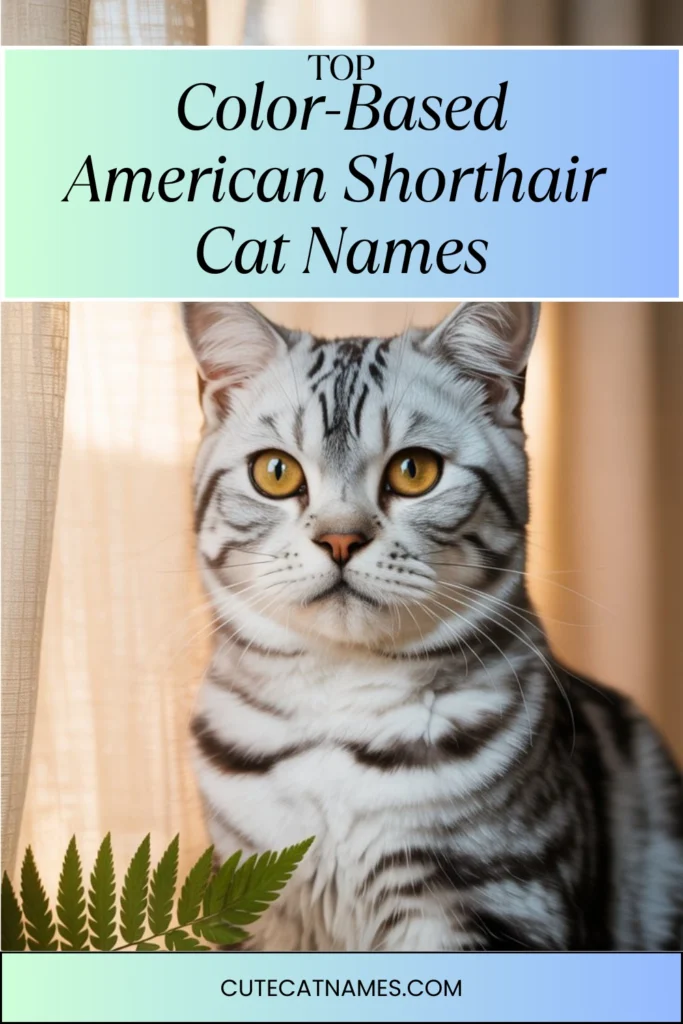 Color-Based American Shorthair Cat Names