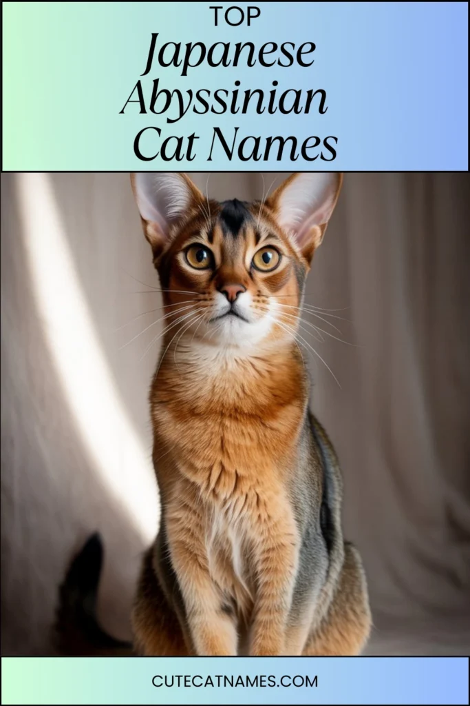 Japanese Abyssinian Cat Names