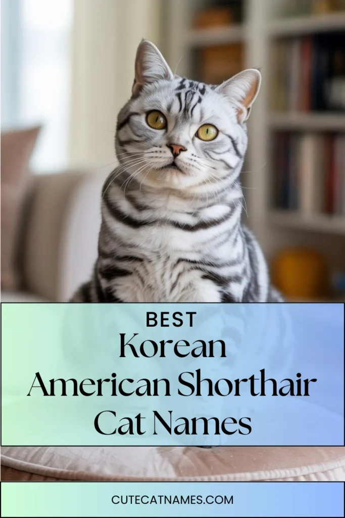 Korean American Shorthair Cat Names