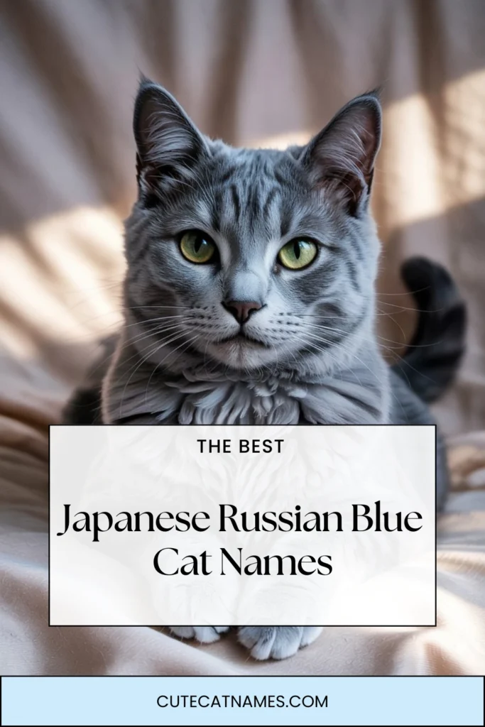 Japanese Russian Blue Cat Names