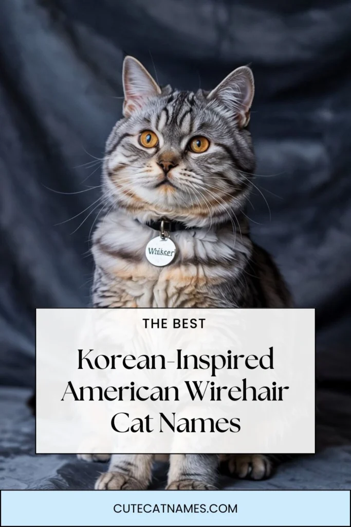 Korean-Inspired American Wirehair Cat Names