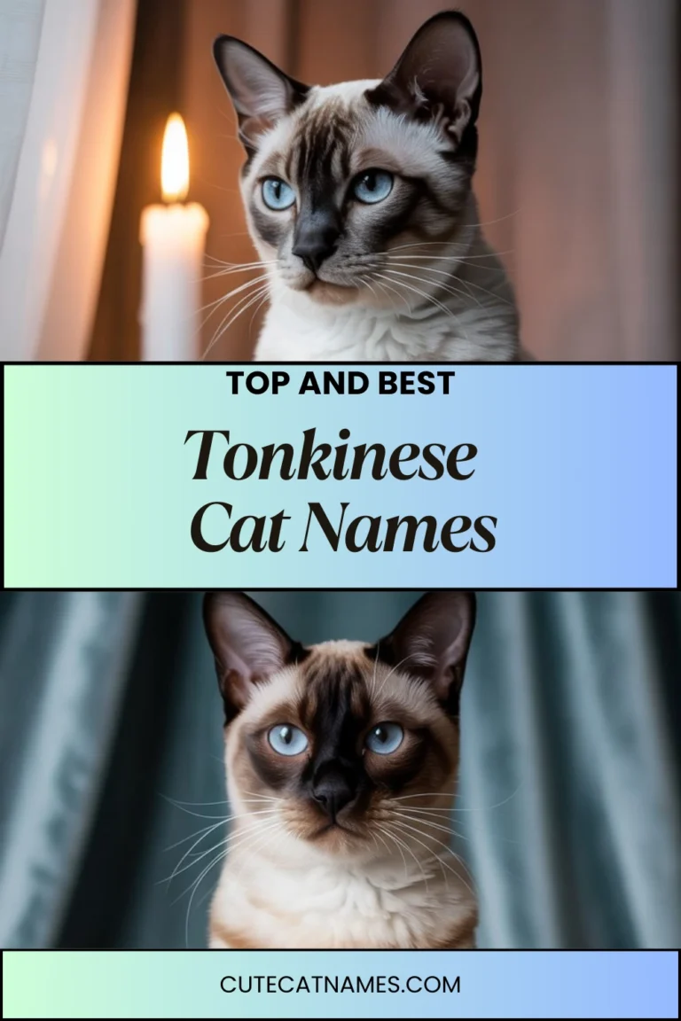 Tonkinese Cat Names