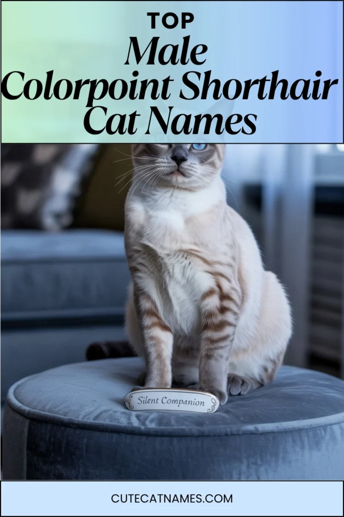 Male Colorpoint Shorthair Cat Names