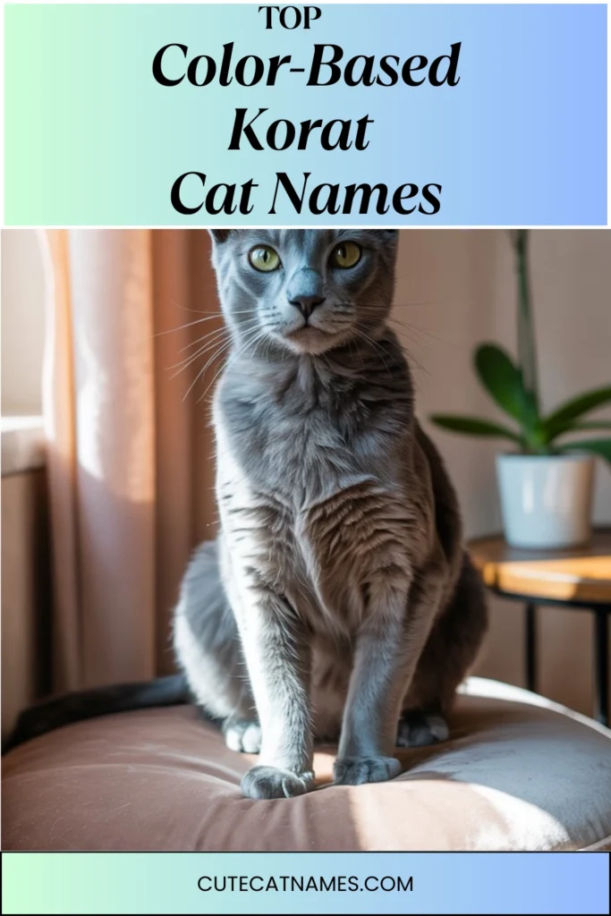 Color-Themed Korat Cat Names