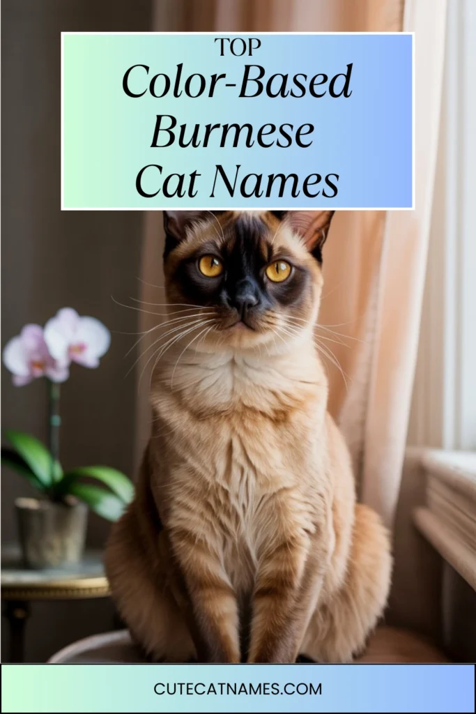 Color-Based Burmese Cat Names