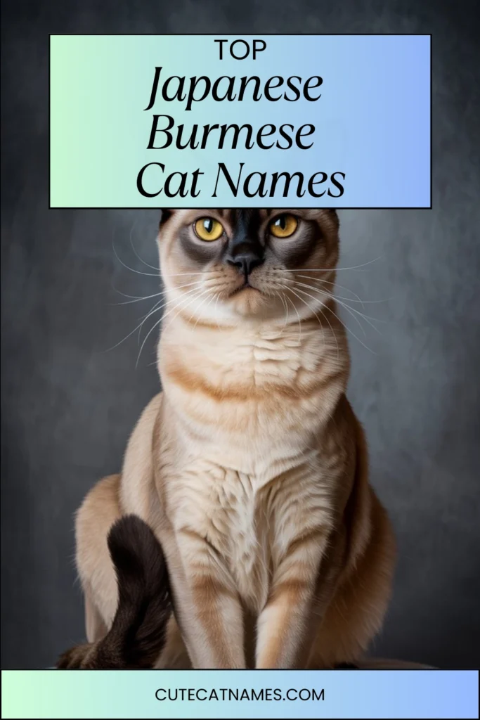 Japanese Burmese Cat Names