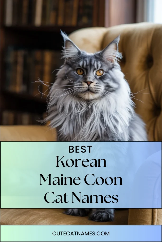 Korean Maine Coon Cat Names