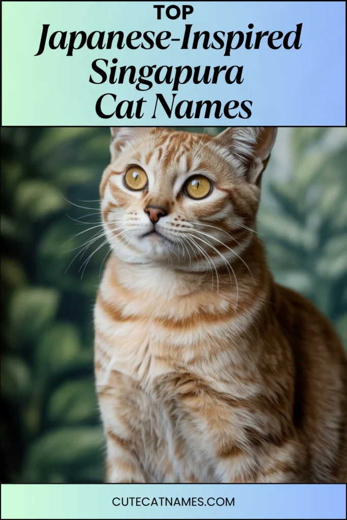 Japanese-Inspired Singapura Cat Names