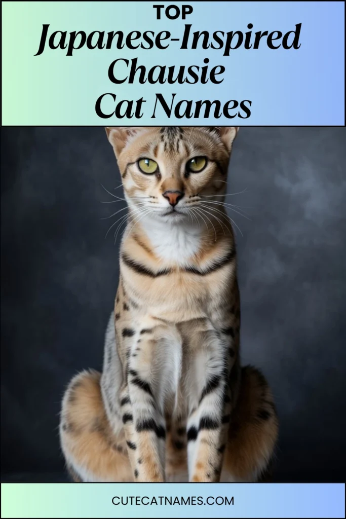 Japanese-Inspired Chausie Cat Names
