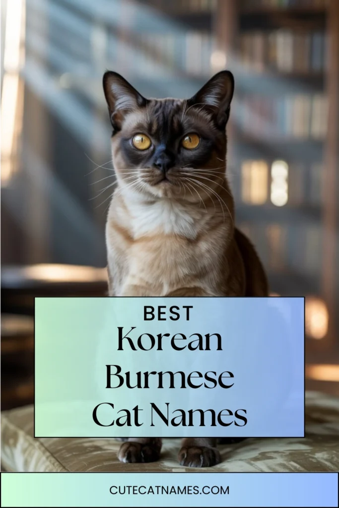 Korean Burmese Cat Names