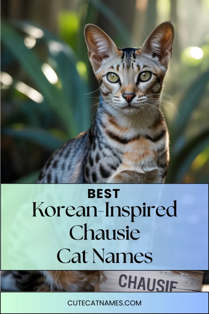 Korean-Inspired Chausie Cat Names