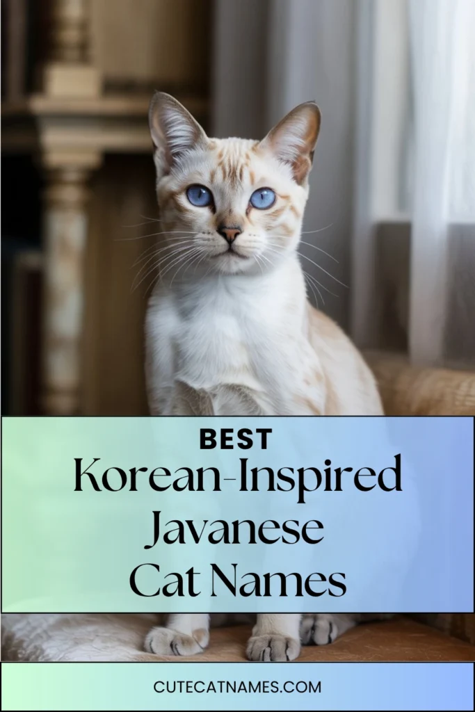 Korean-Inspired Javanese Cat Names