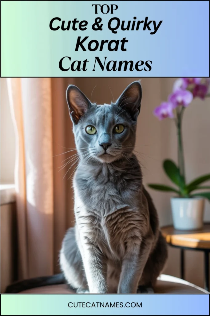 Cute & Quirky Names for Korat Cats