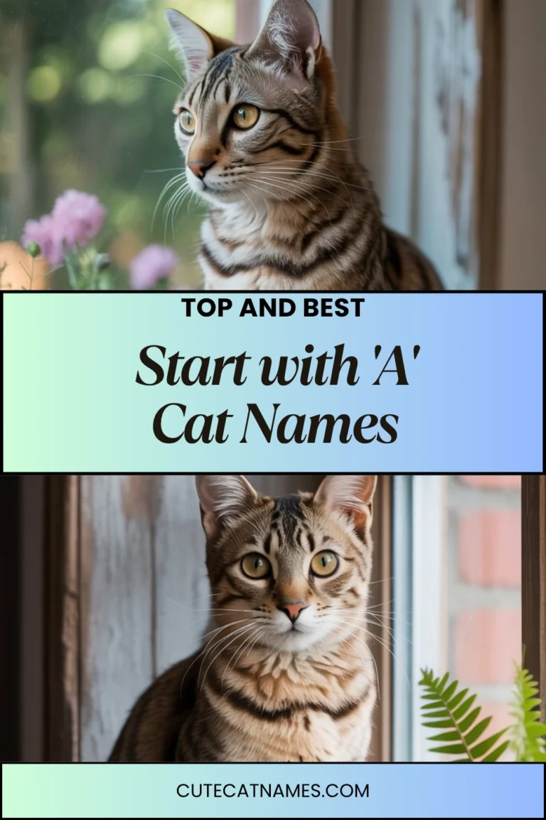 Cat Names That Start with 'A'