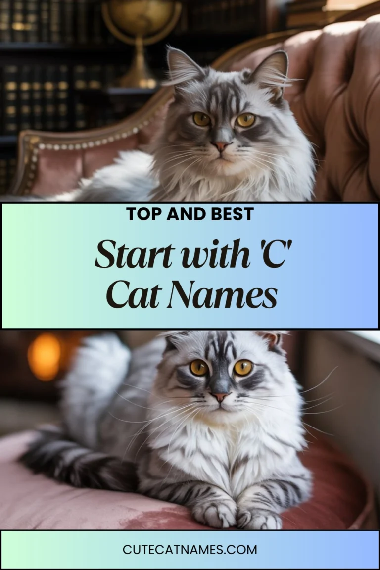 Cat Names That Start with 'C'