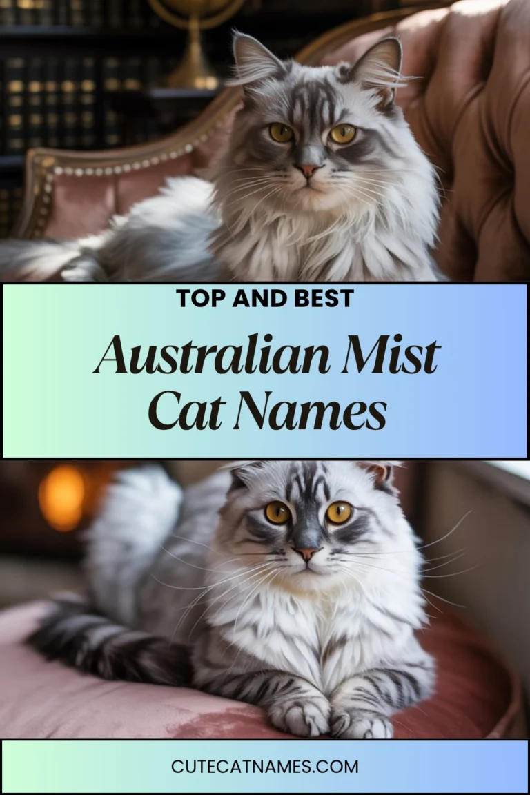 Australian Mist Cat Names
