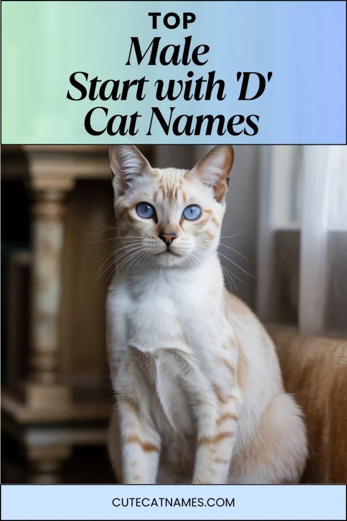 Male Cat Names That Start with 'D'