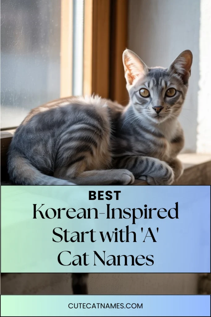 Korean-Inspired 'A' Cat Names