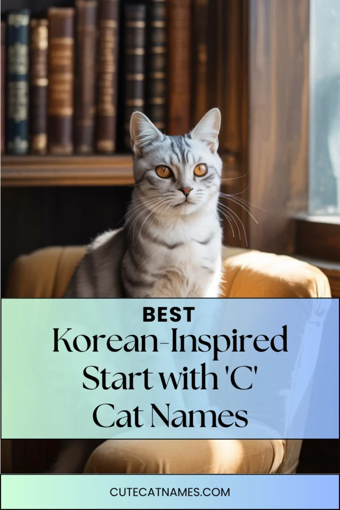 Korean-Inspired 'C' Cat Names