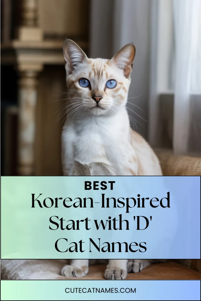 Korean-Inspired 'D' Cat Names