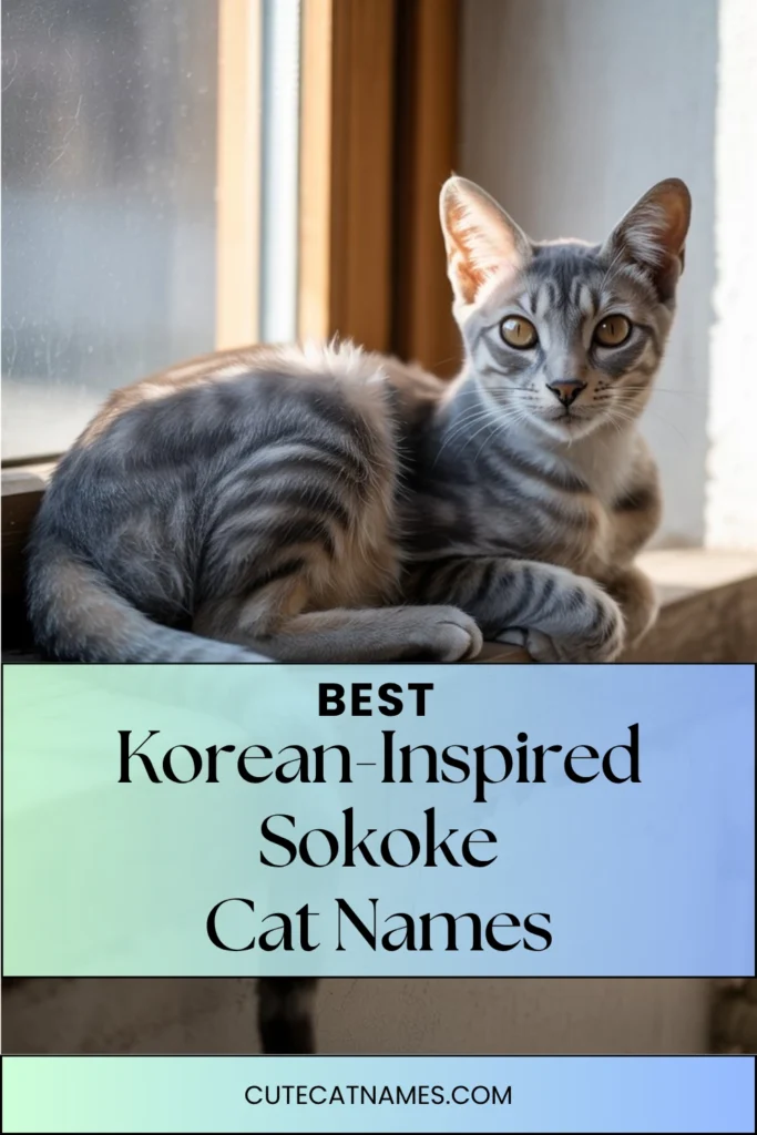 Korean-Inspired Sokoke Cat Names