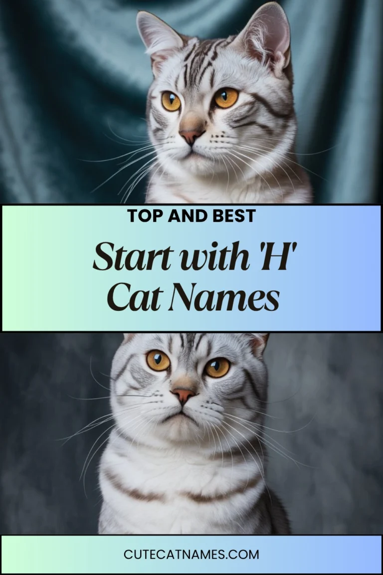 Cat Names That Start with 'H'