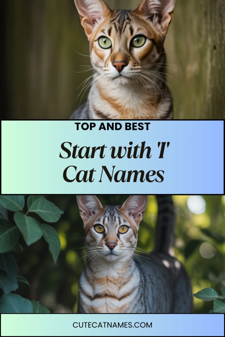 Cat Names That Start with 'I'