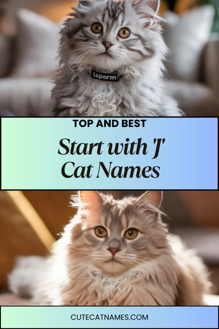 Cat Names That Start with 'J'