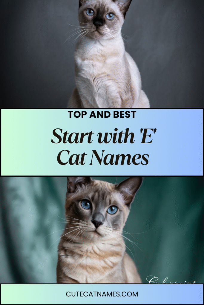 Cat Names That Start with 'E'