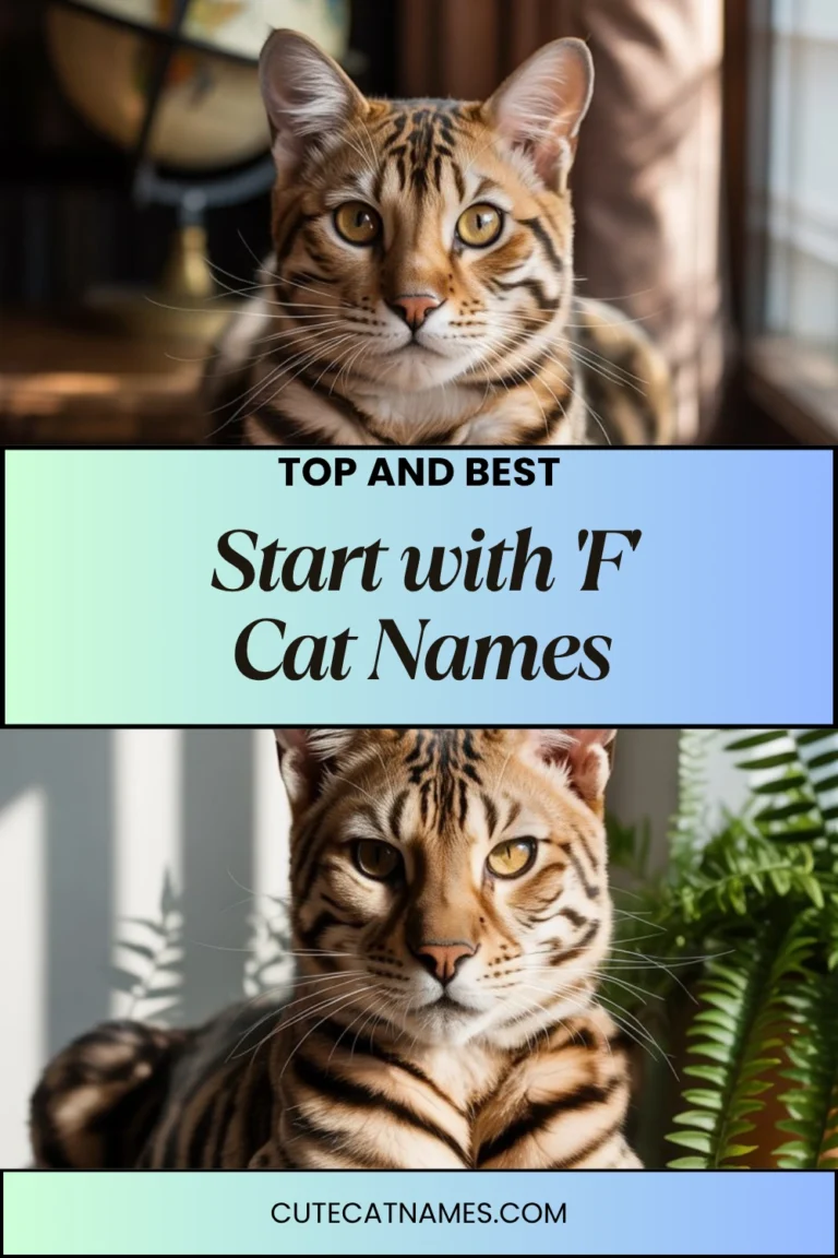 Cat Names That Start with 'F'