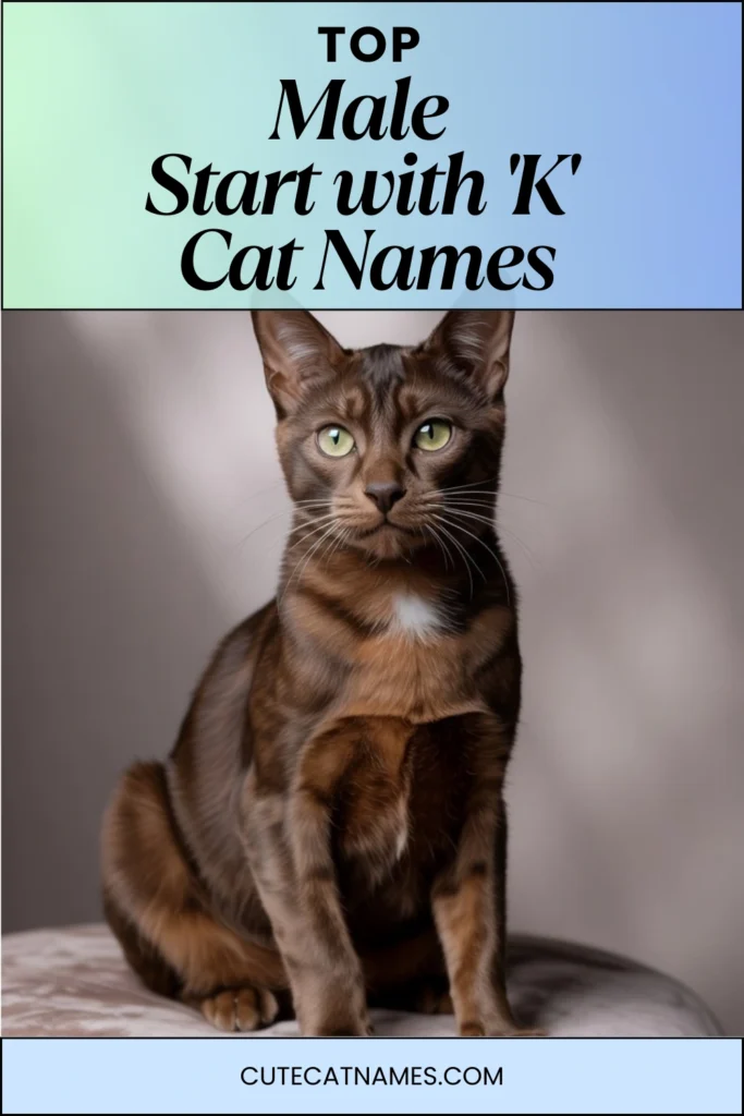 Male Cat Names That Start with 'K'