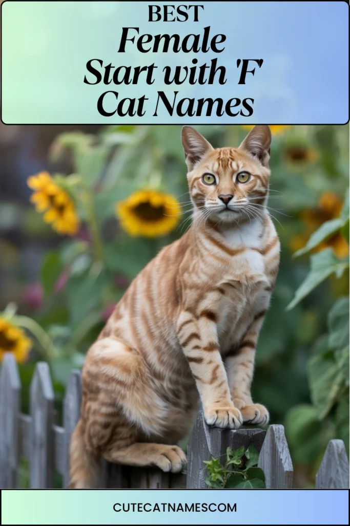 Female Cat Names That Start with 'F'