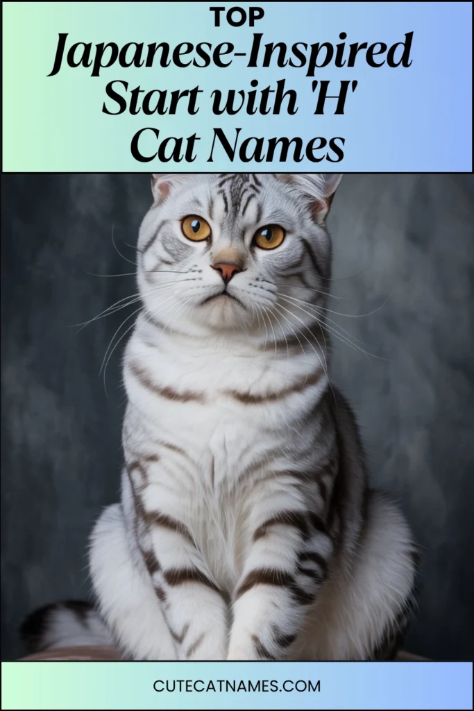 Japanese-Inspired 'H' Cat Names