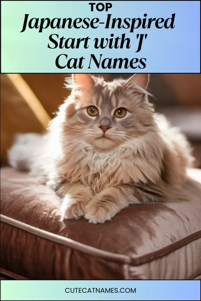 Japanese-Inspired 'J' Cat Names