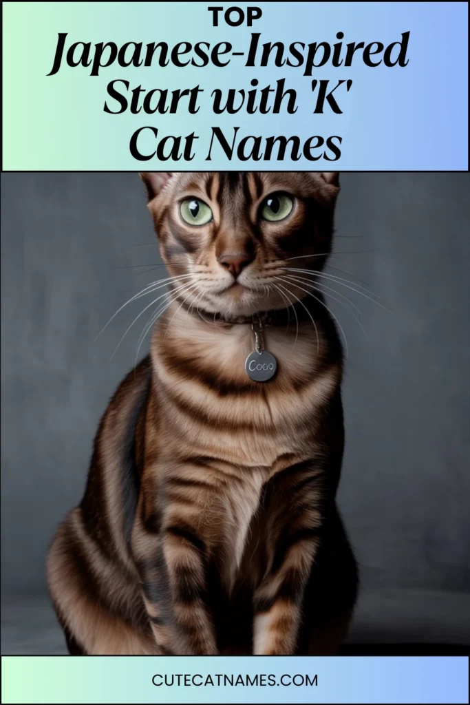 Japanese-Inspired 'K' Cat Names