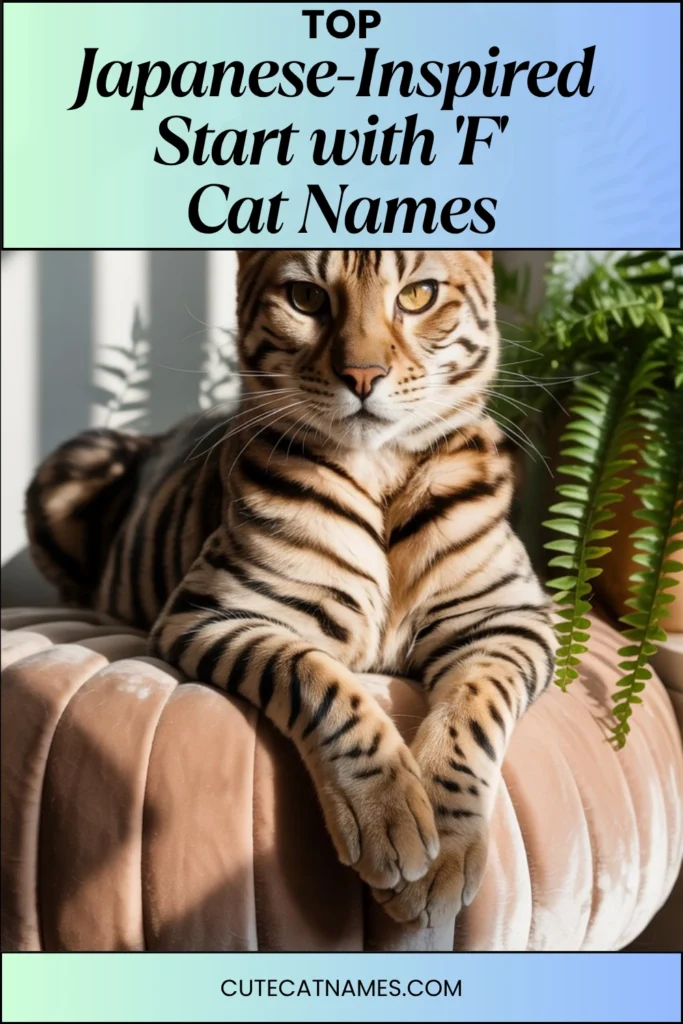 Japanese-Inspired 'F' Cat Names
