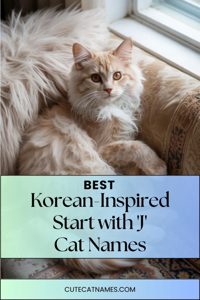 Korean-Inspired 'J' Cat Names