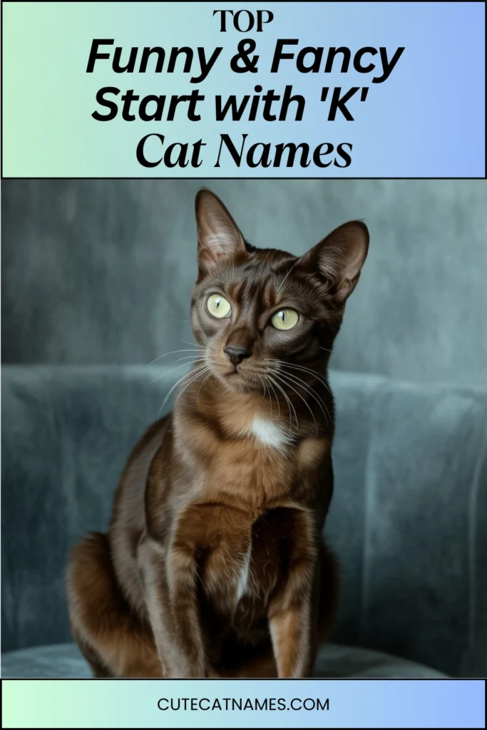 Funny & Fancy 'K' Cat Names