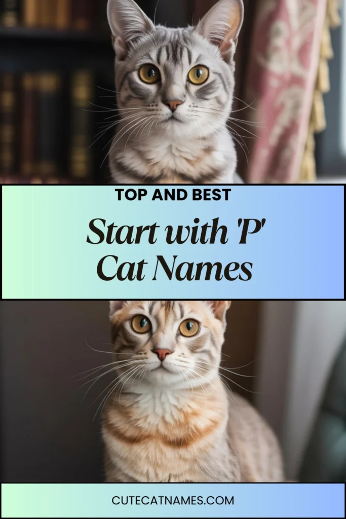 Cat Names That Start with 'P'