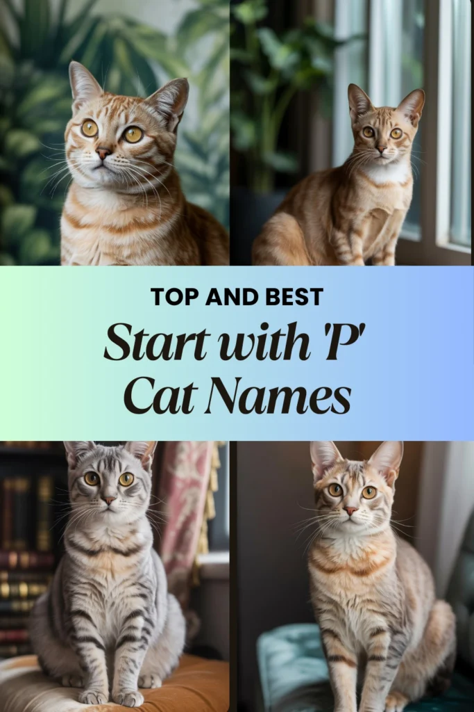 Cat Names That Start with 'P'