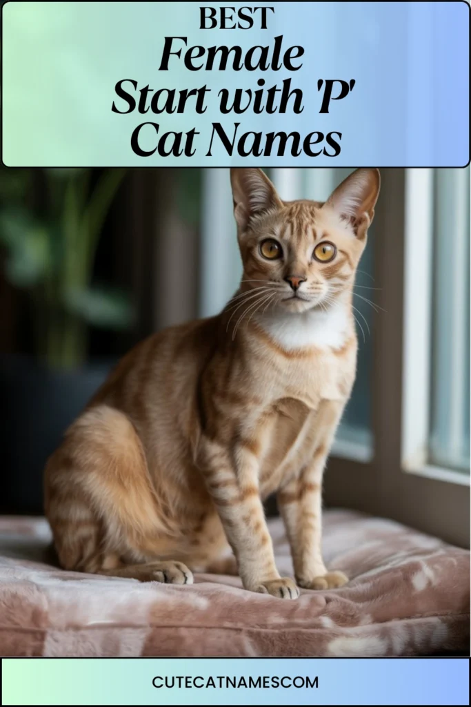 Female Cat Names That Start with 'P'