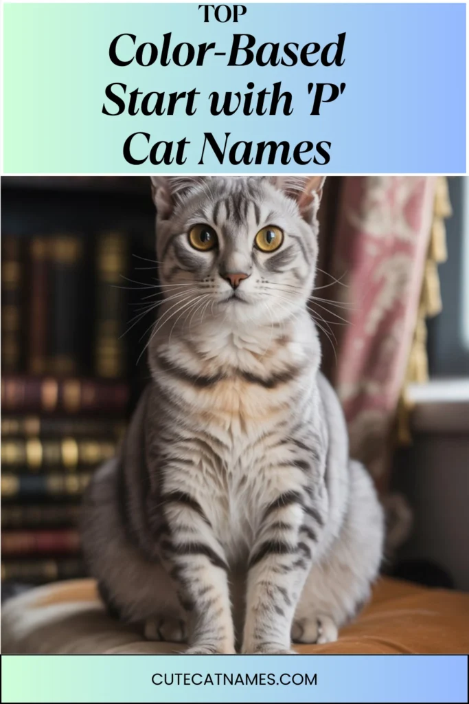 Color-Themed 'P' Cat Names