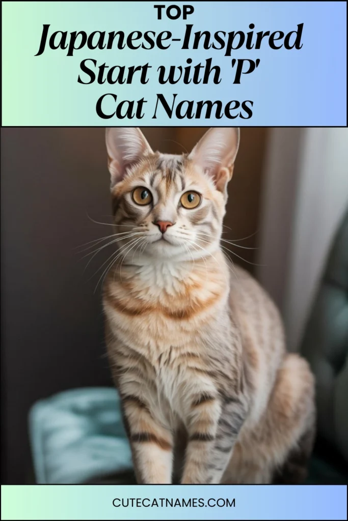 Japanese-Inspired 'P' Cat Names