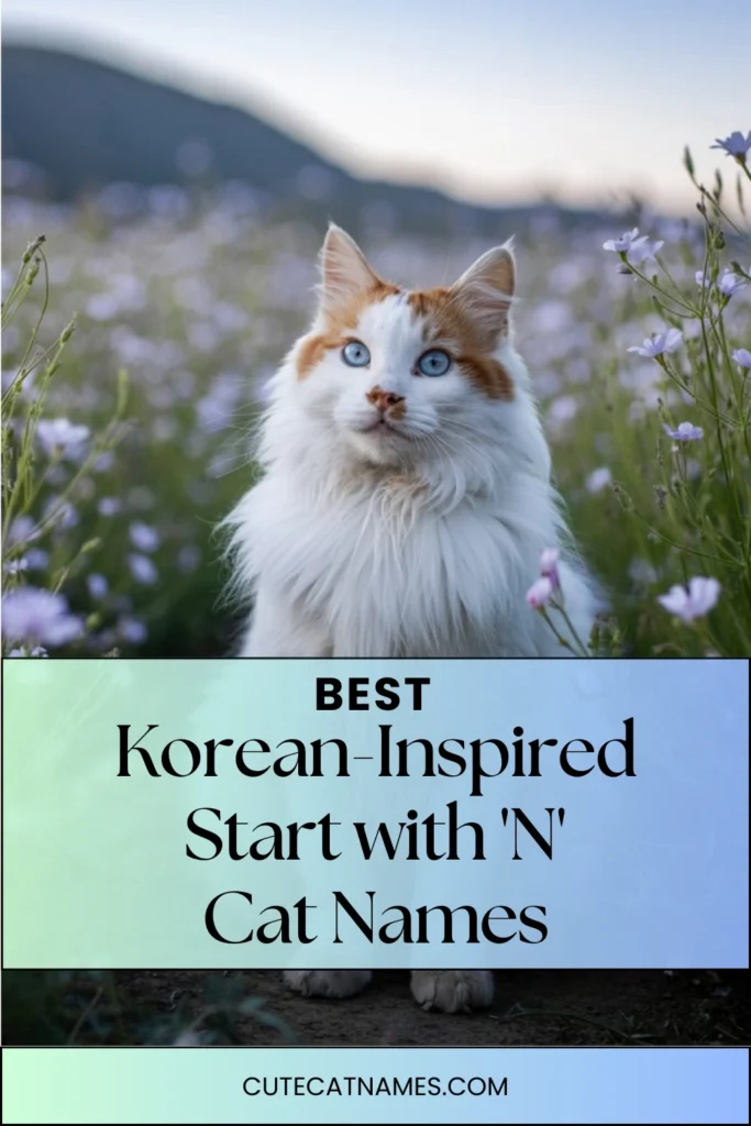 Korean-Inspired 'N' Cat Names