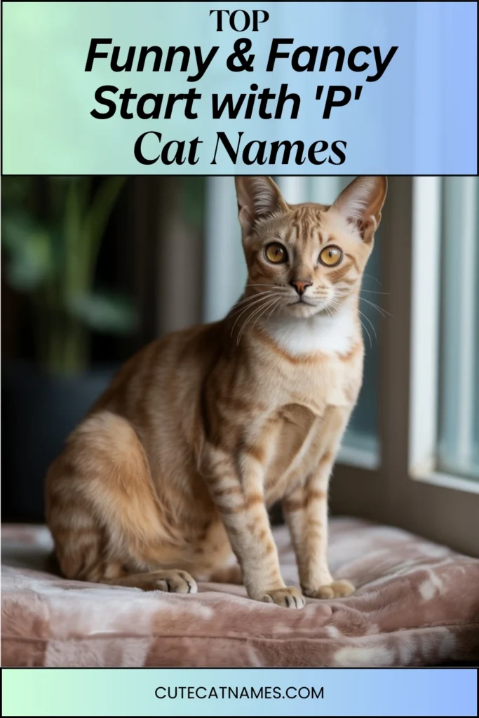 Funny & Fancy 'P' Cat Names