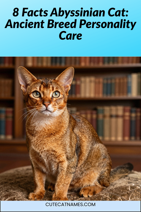 8 Facts Abyssinian Cat: Ancient Breed Personality Care